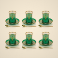 Lanora Emerald Gold Tea Set
