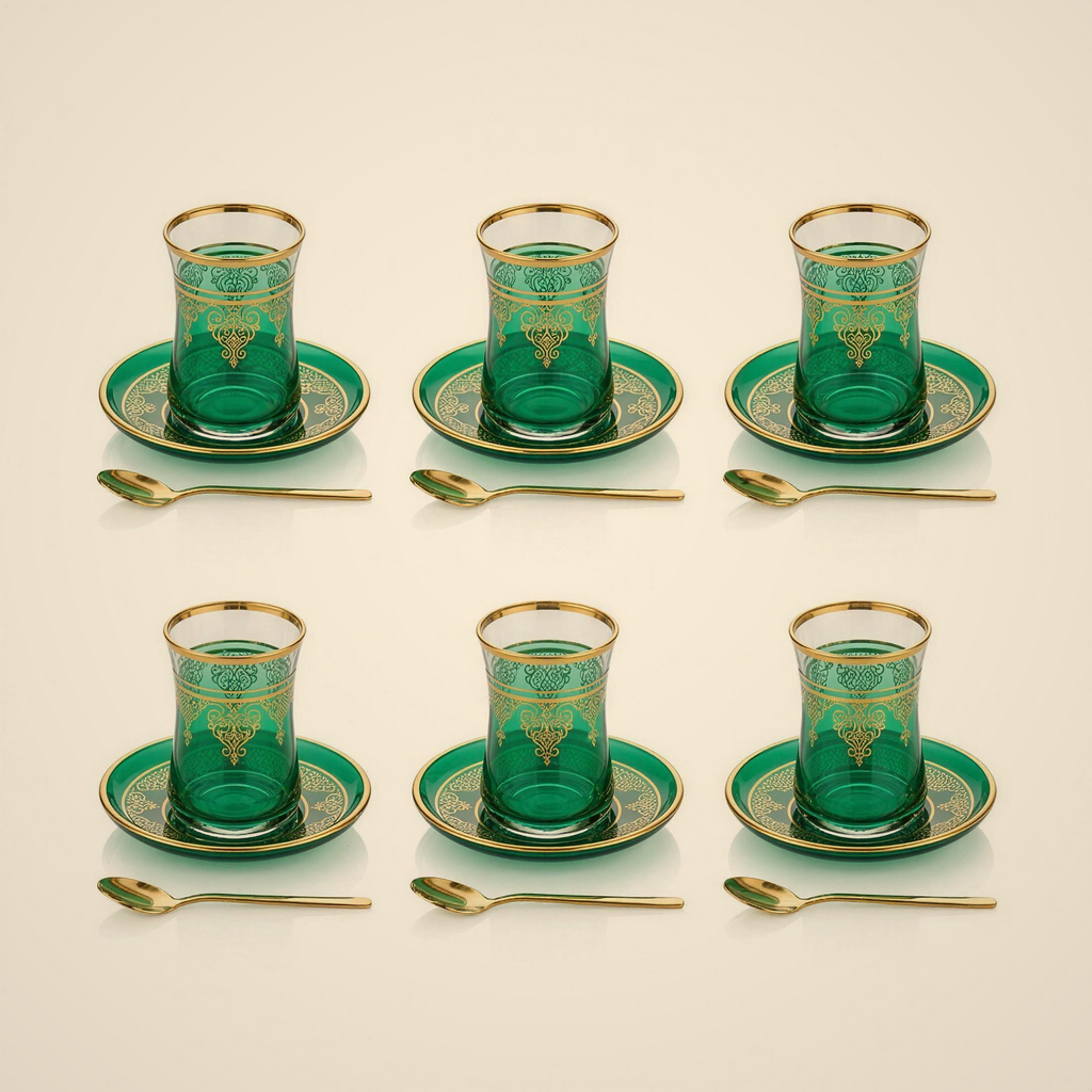 Emerald Gold Tea Set — included in this bundle