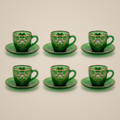 Lanora Ember Green Mirra Cup Set