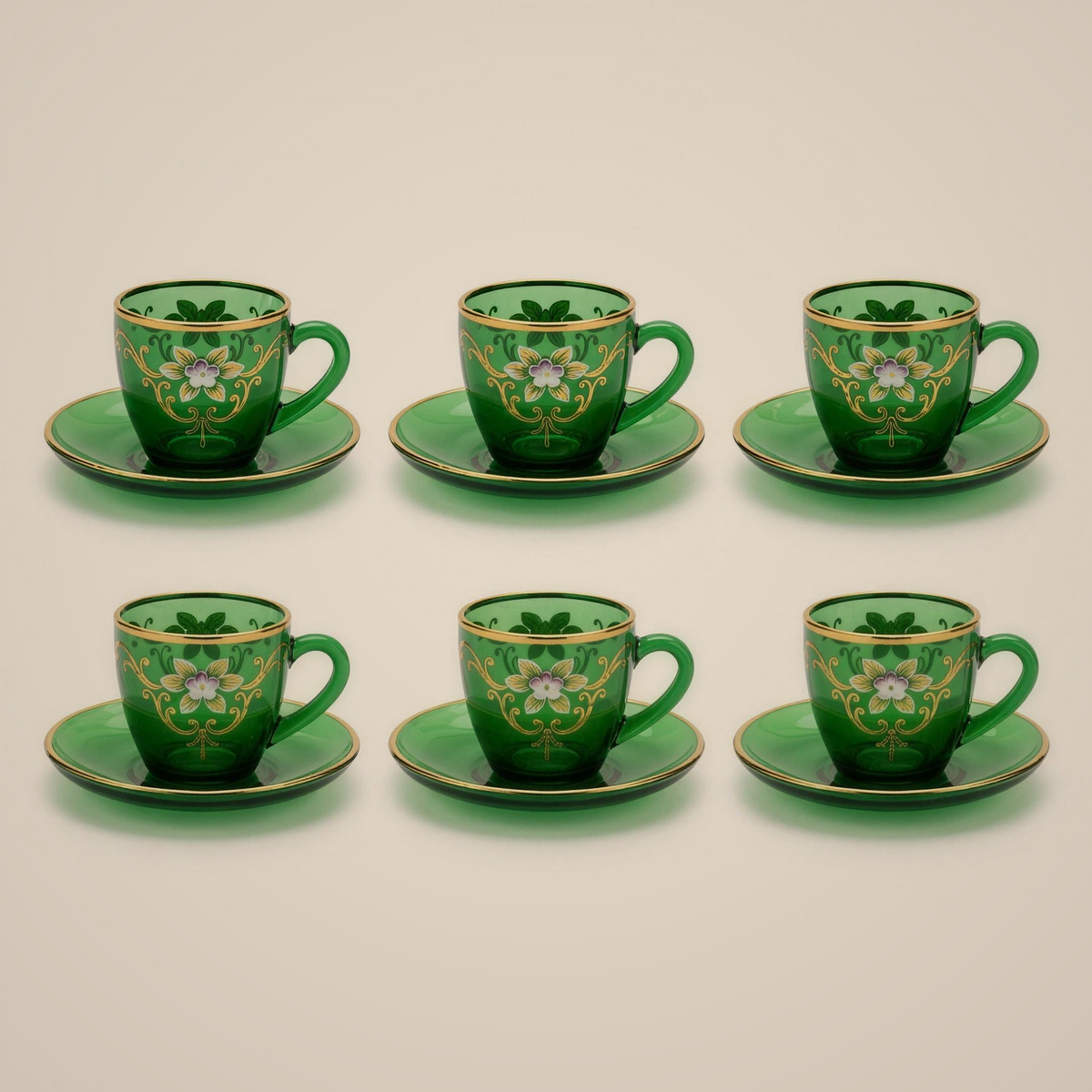 Lanora Ember Green Mirra Cup Set