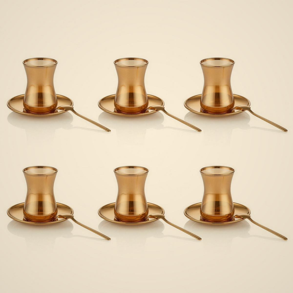 Lanora Amber Titanium Tea Set