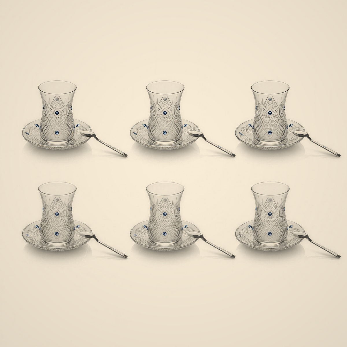 Lanora Lace Evil-Eye Tea Set — 18 Piece