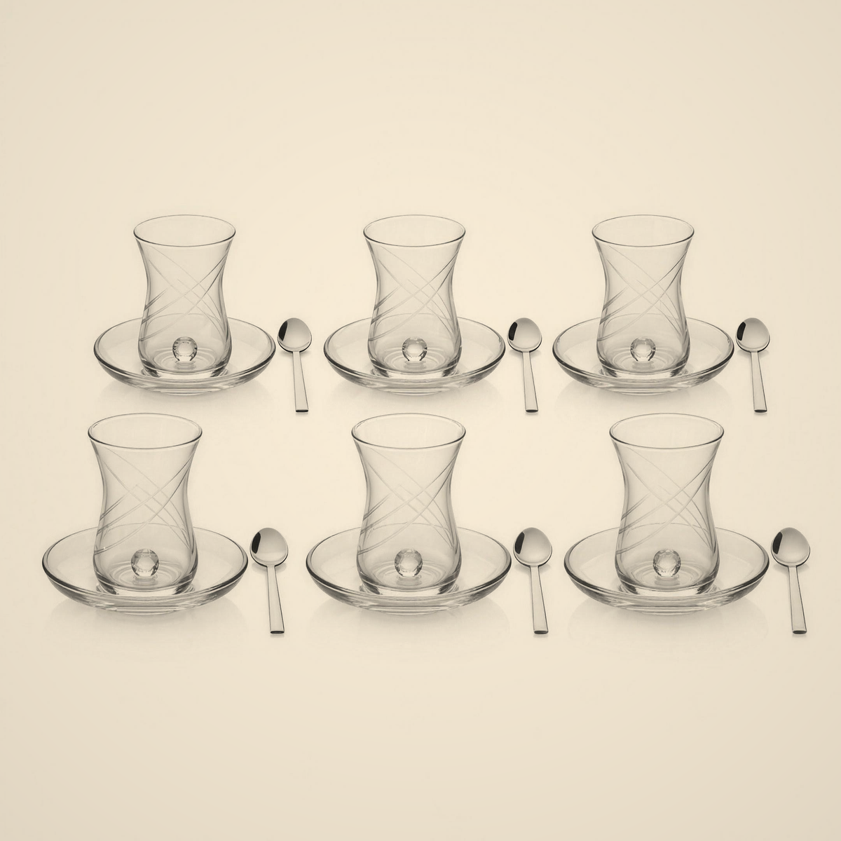 Lanora Breeze Crystal-Ball Tea Set — 18 Piece
