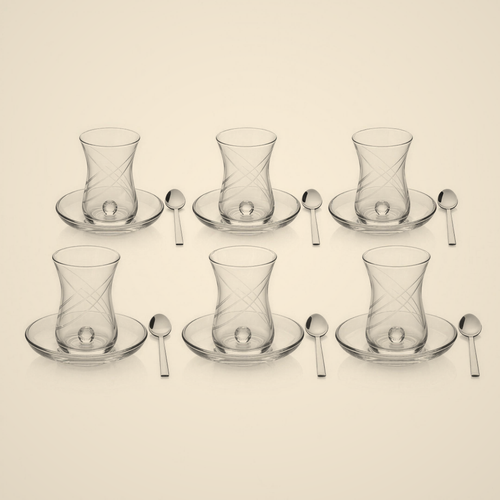Lanora Breeze Crystal-Ball Tea Set — 18 Piece