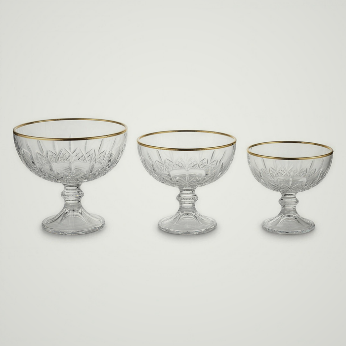 Lanora Gilt 3-Piece Presentation Set with Crystal Detail