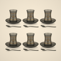 Lanora Smoke Heritage Tea Set — 18 Piece