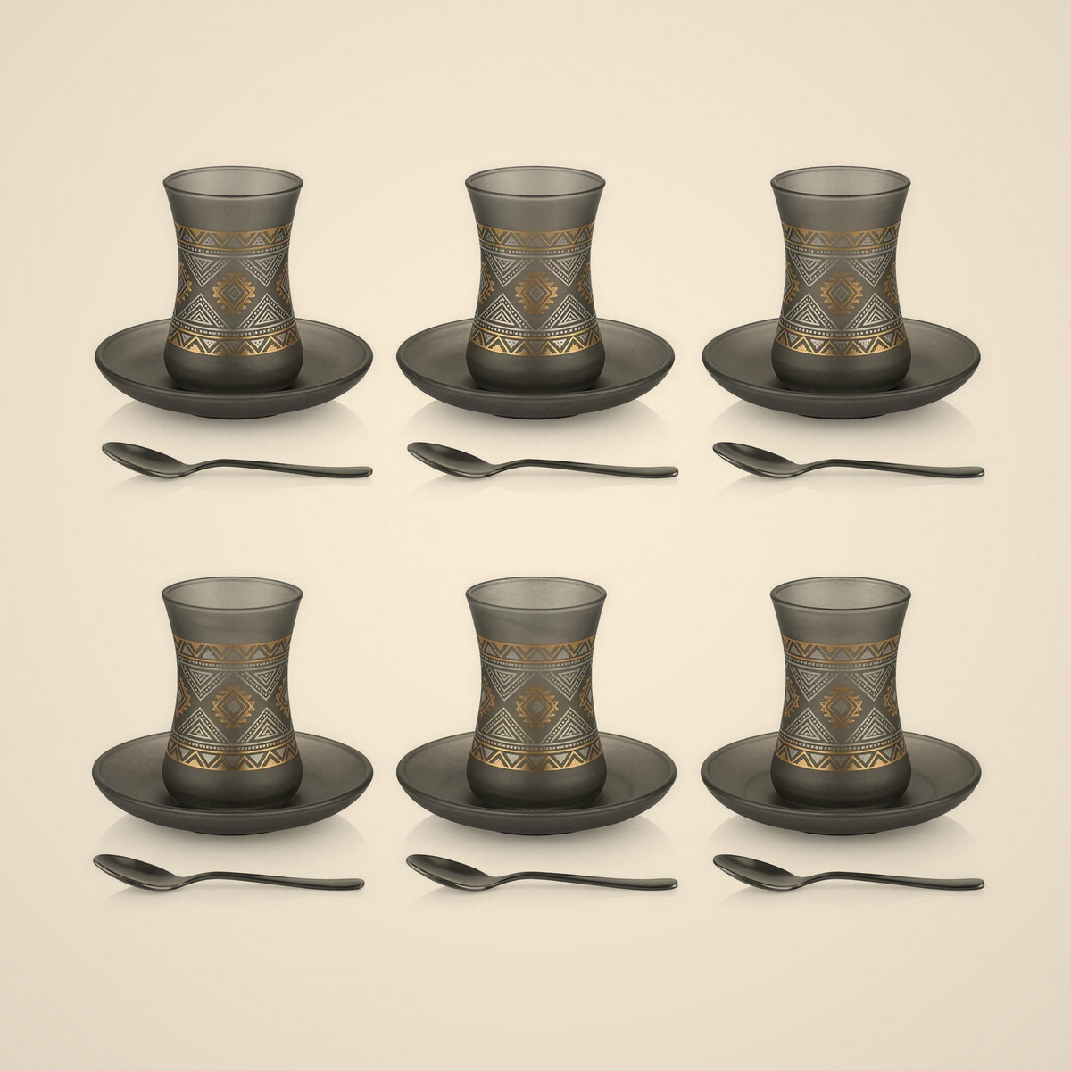 Lanora Smoke Heritage Tea Set — 18 Piece