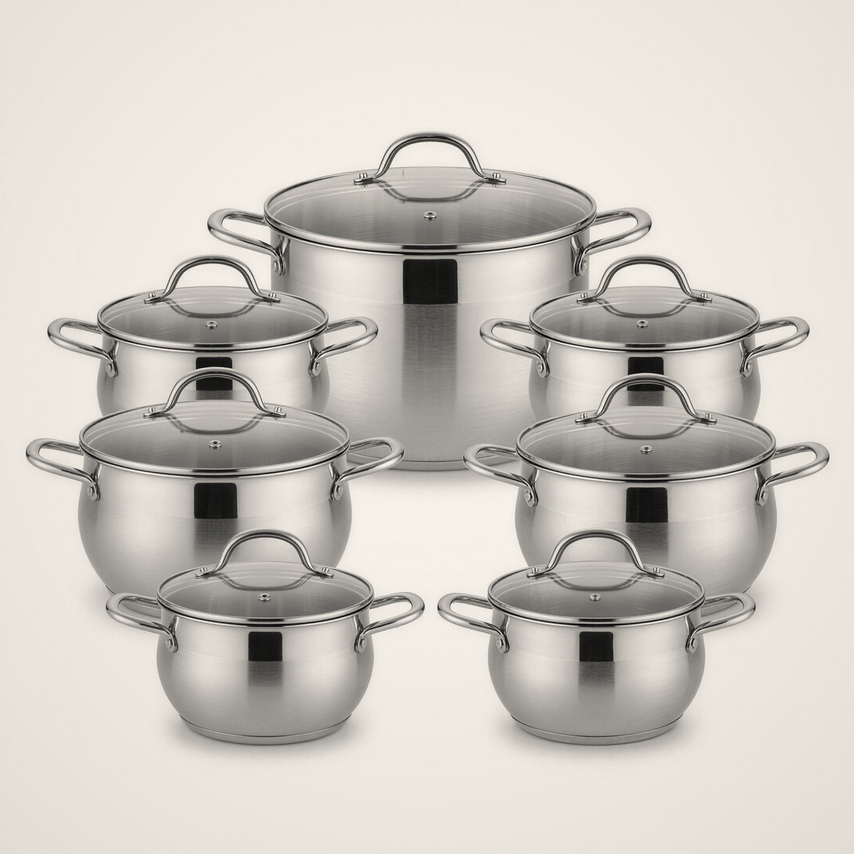 Lanora Belle Stainless Steel Cookware Set — 8 Piece