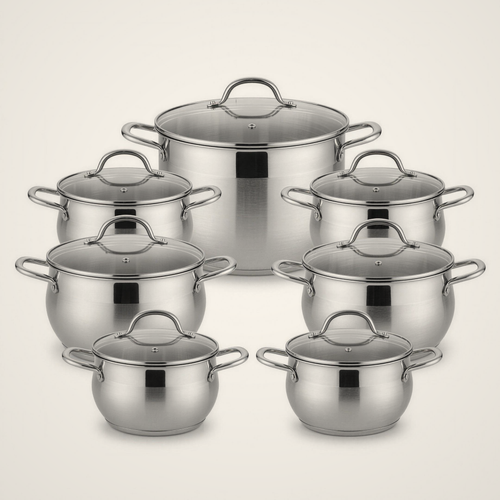 Lanora Belle Stainless Steel Cookware Set — 8 Piece