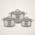 Lanora Atelier Stainless Steel Cookware Set — 6 Piece