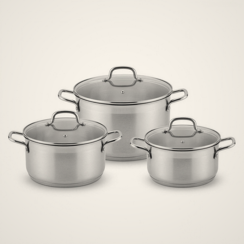 Lanora Atelier Stainless Steel Cookware Set — 6 Piece