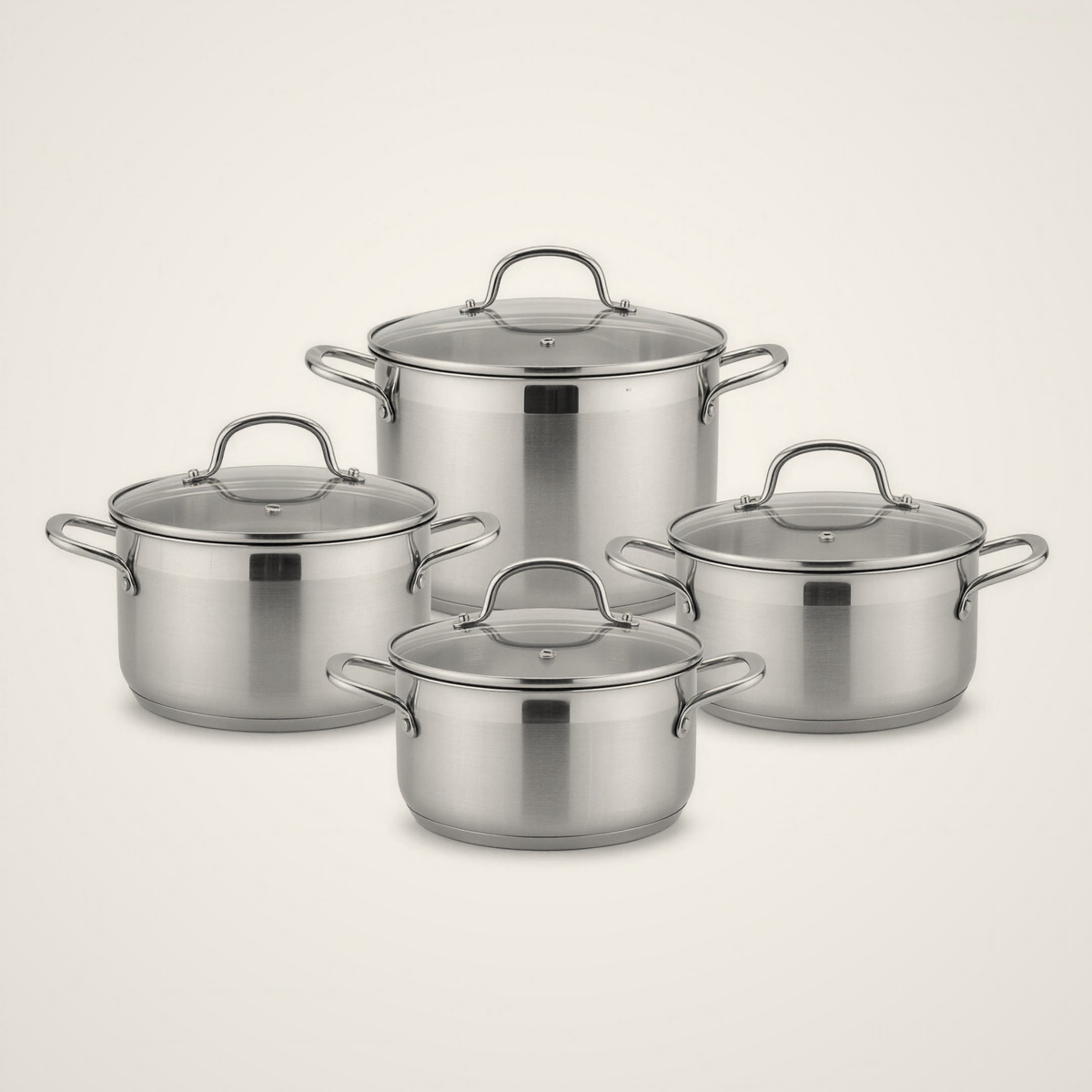Lanora Atelier Stainless Steel Cookware Set — 8 Piece