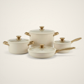Lanora Alabaster Pure Ceramic Cookware Set — 7 Piece