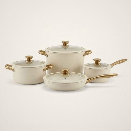 Lanora Alabaster Pure Ceramic Cookware Set — 7 Piece