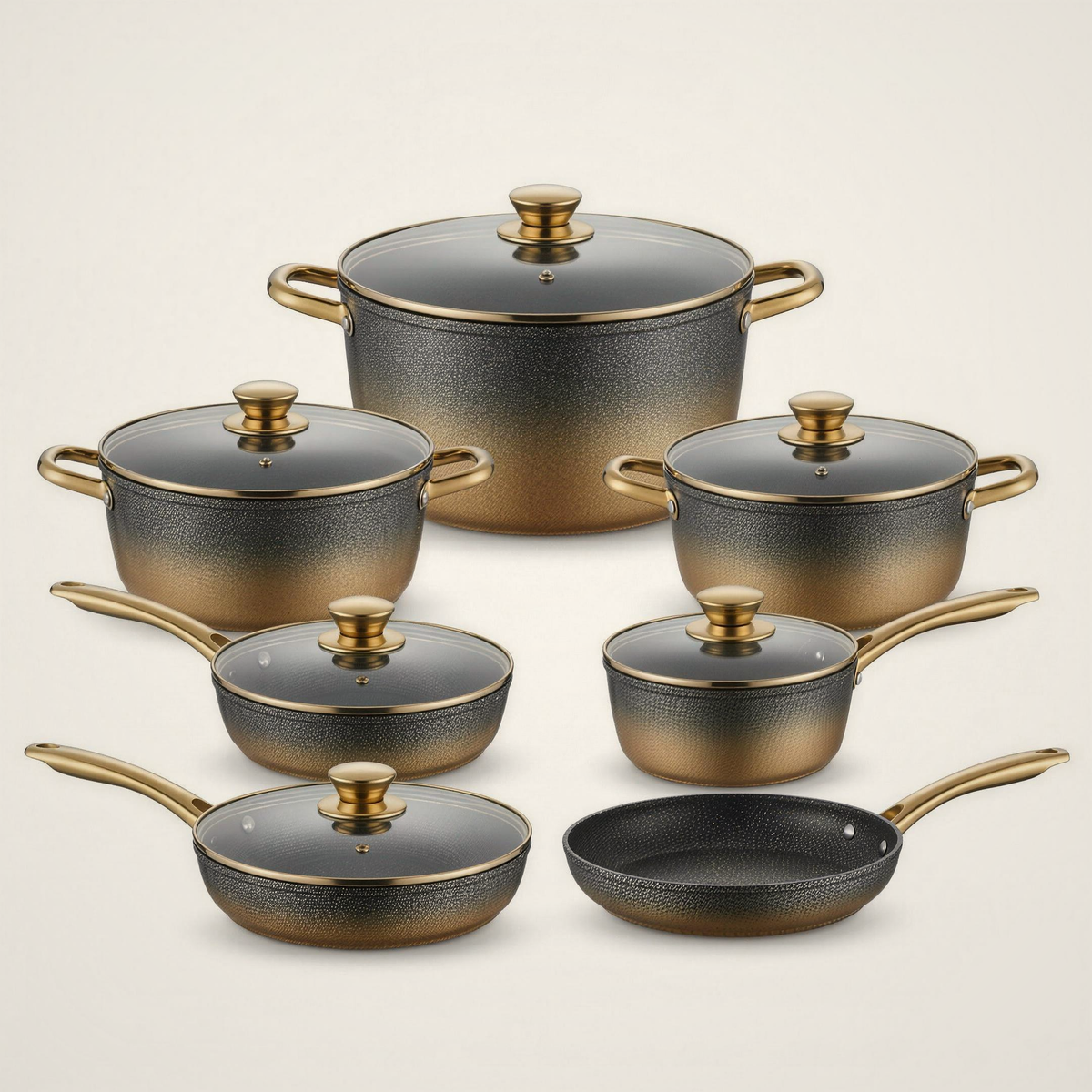 Lanora Rondure Induction Granite Cookware Set — 9 Piece