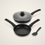Forge Die-Cast Granite Egg Pan Set — 4 Piece — included in this bundle