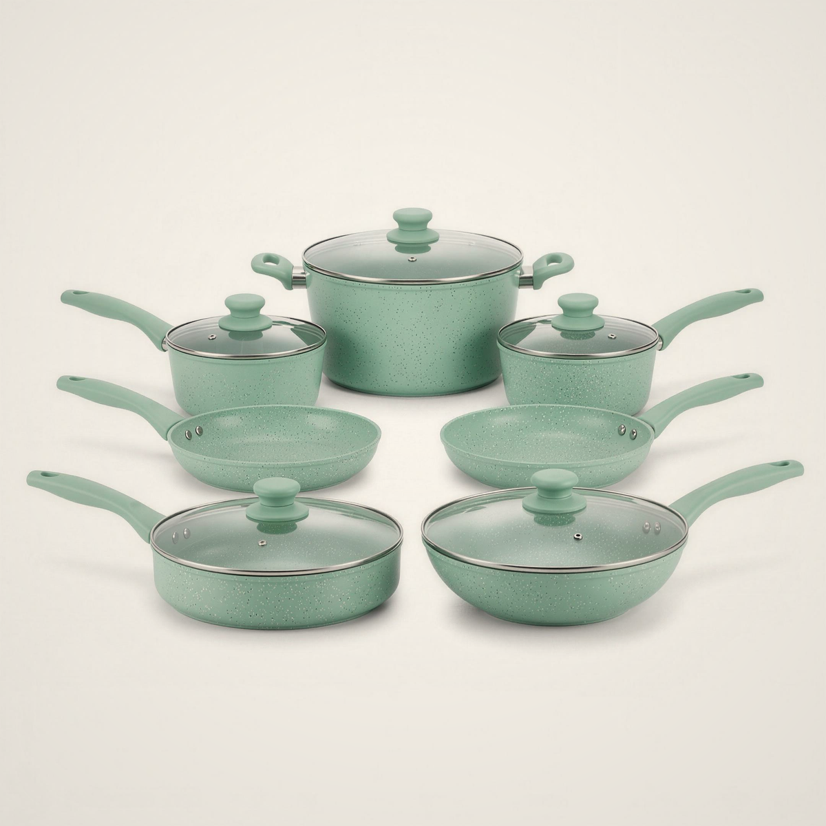 Lanora Celebration Granite Cookware Set — 16 Piece