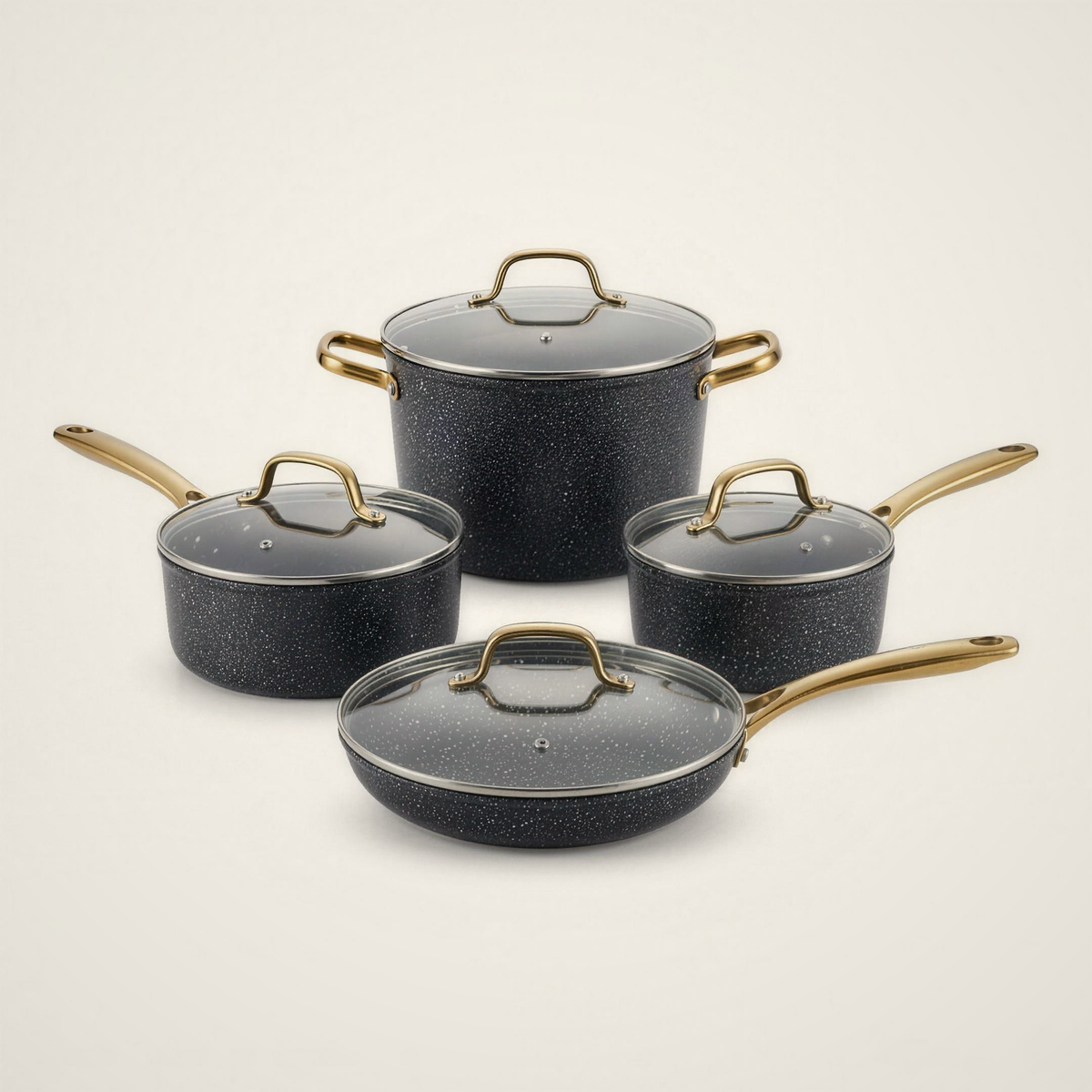 Lanora Harbor Granite Cookware Set — 7 Piece