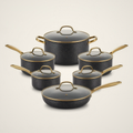Lanora Harbor Granite Cookware Set — 9 Piece