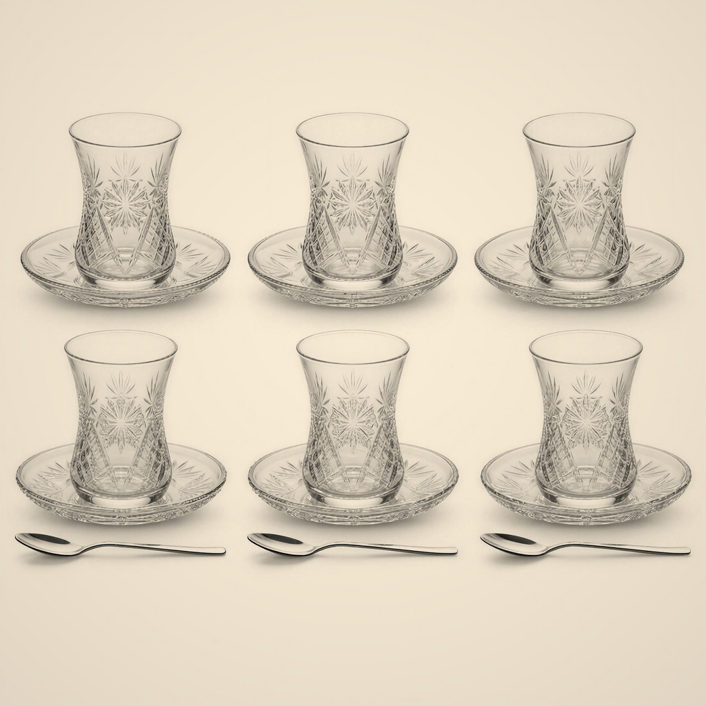 Daisy Crystal-Accent Tea Set — 18 Piece — included in this bundle