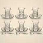 Daisy Crystal-Accent Tea Set — 18 Piece — included in this bundle