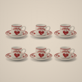 Lanora Cherry Porcelain Cup Set