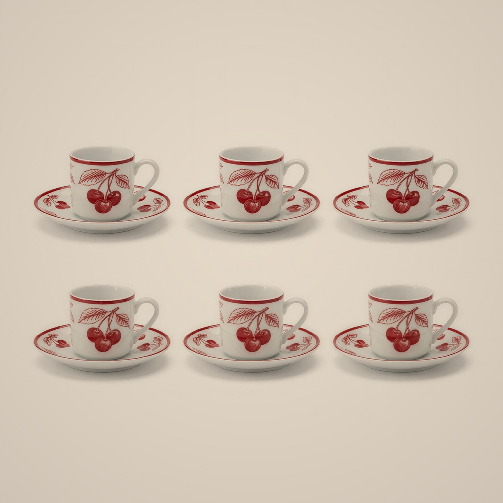 Cherry Porcelain Cup Set — included in this bundle