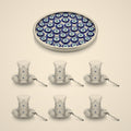 Evil-Eye Tea & Tray Bundle — tea set and tray together