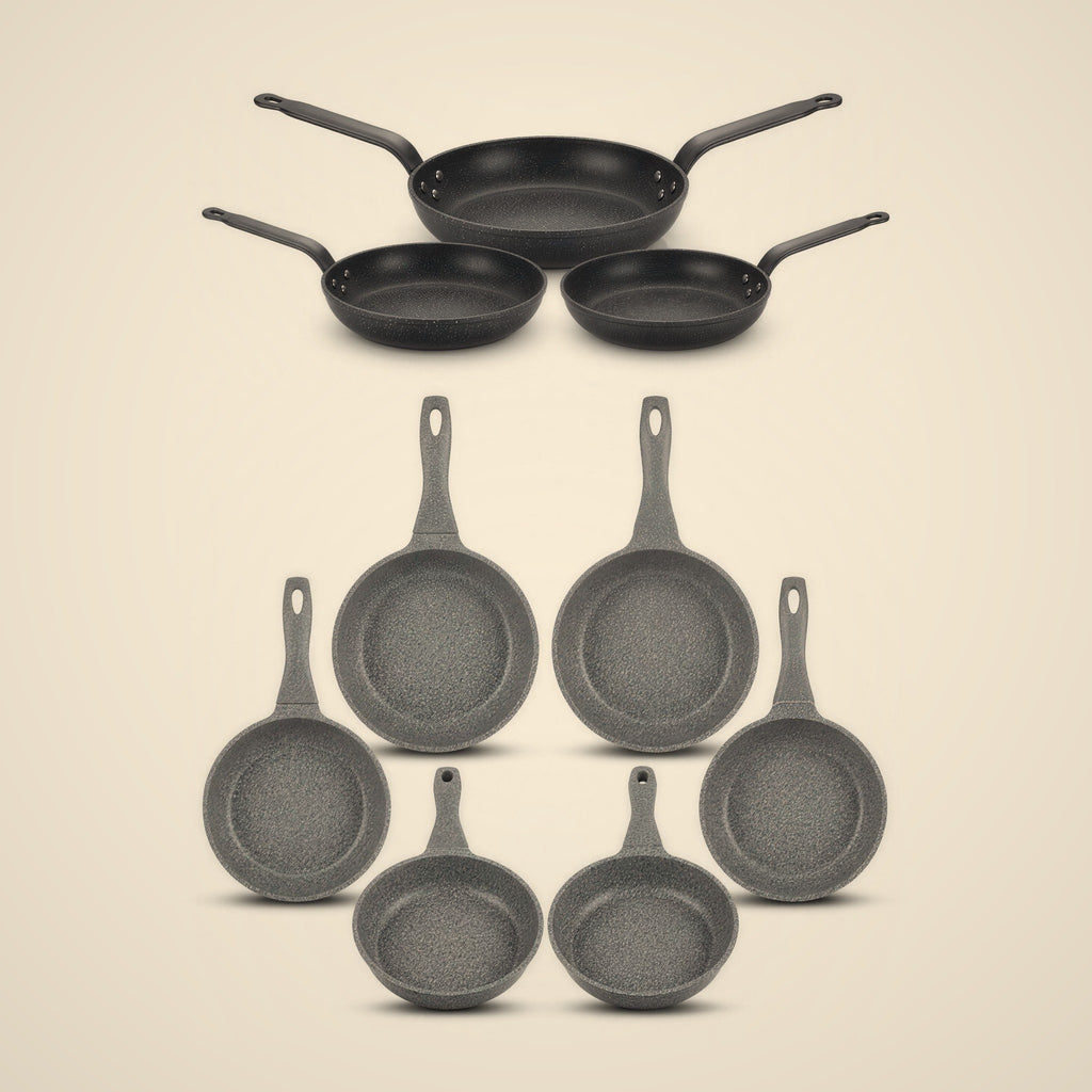 Every Frying Size Bundle — Forge fry pan set and Solo egg pan set together