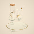 Pour & Present Bundle — Ivy carafe set and Gilt presentation set together
